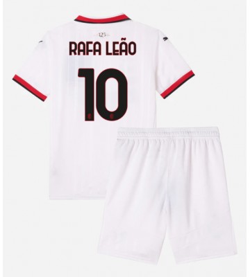 AC Milan Rafael Leao #10 Segunda Equipación Niños 2024-25 Manga Corta (+ Pantalones cortos)